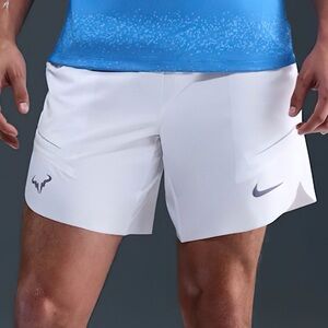 Nike Court ADV Rafa Nadal 7” Tennis Shorts White DV2881-102 - Men's Size XL